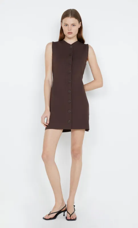 ILORA KNIT MINI DRESS - CHOC sold by bec + bridge