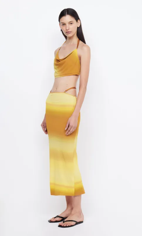 AMARA STRAPPY SKIRT - GOLDEN OMBRE sold by bec + bridge