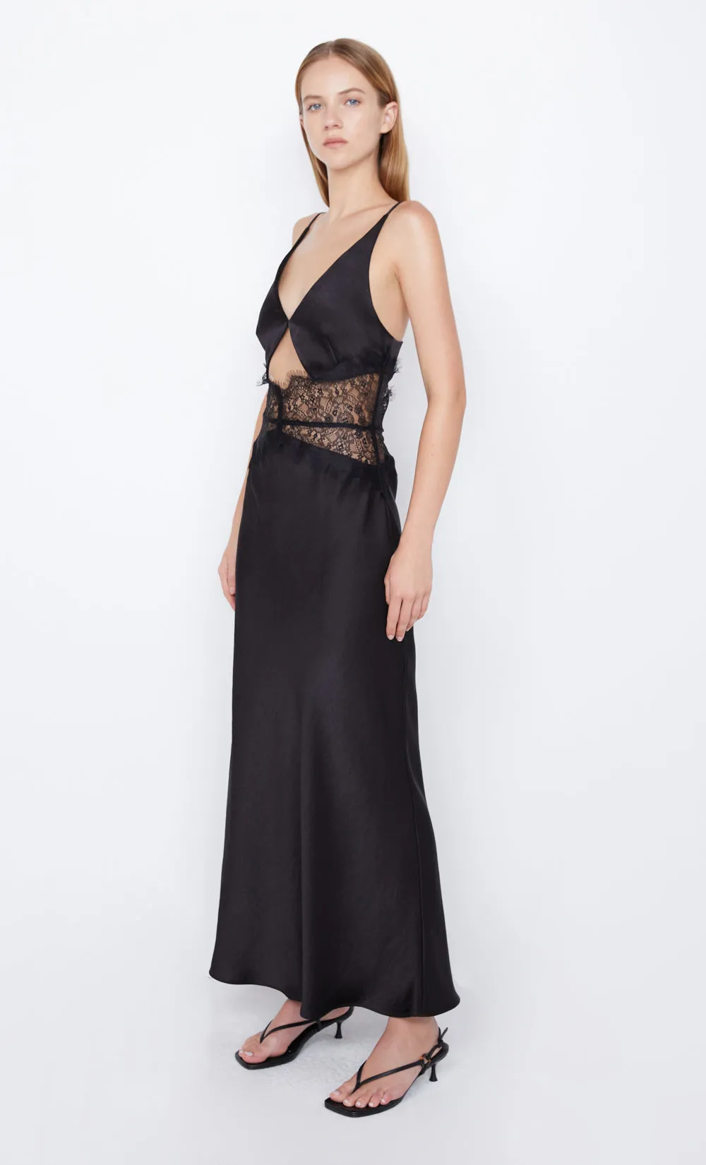 CAMILLE MAXI DRESS - BLACK/BLACK sold by bec + bridge product image thumbnail 3