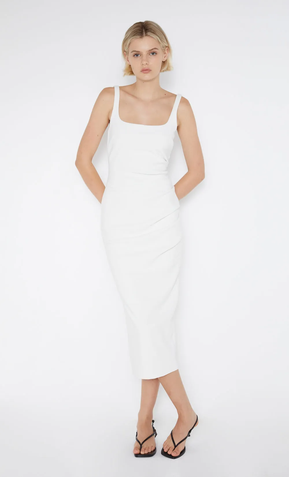 BE MINE SQUARE NECK DRESS - IVORY sold by bec + bridge