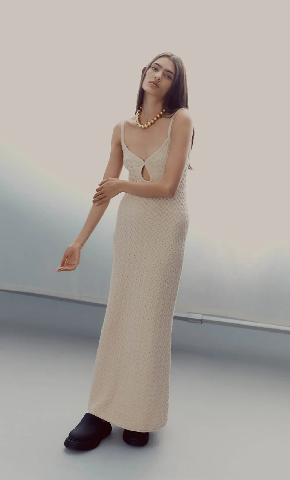 EFFIE KNIT KEY MAXI DRESS - SHELL sold by bec + bridge product image thumbnail 2
