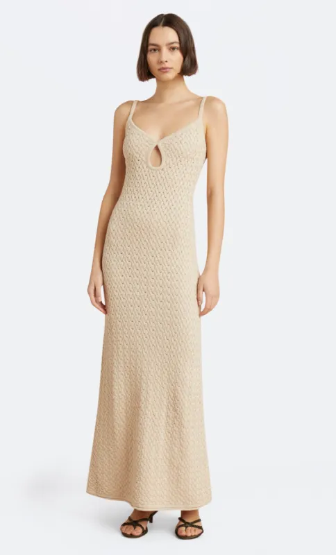 EFFIE KNIT KEY MAXI DRESS - SHELL sold by bec + bridge