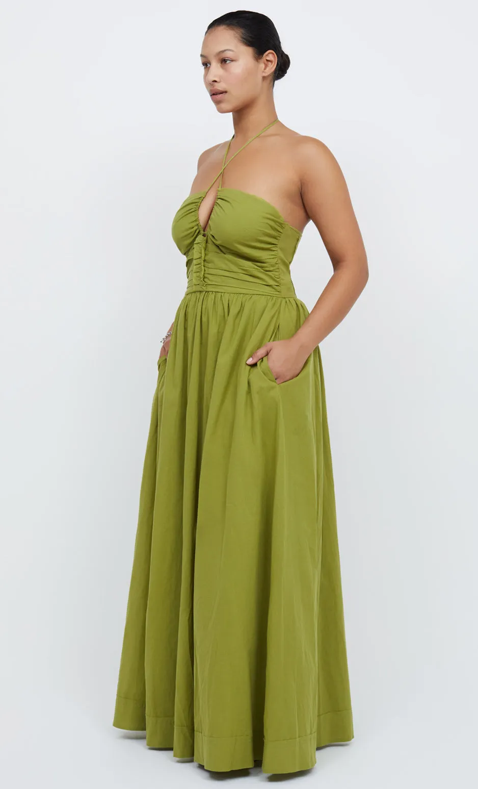 ELLIE MAXI DRESS - FERN GREEN sold by bec + bridge product image thumbnail 3