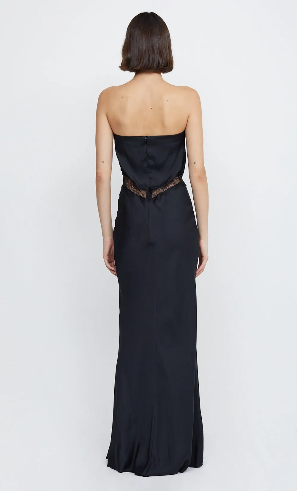 SPENCER LACE STRAPLESS MAXI - BLACK/BLACK sold by bec + bridge product image thumbnail 2
