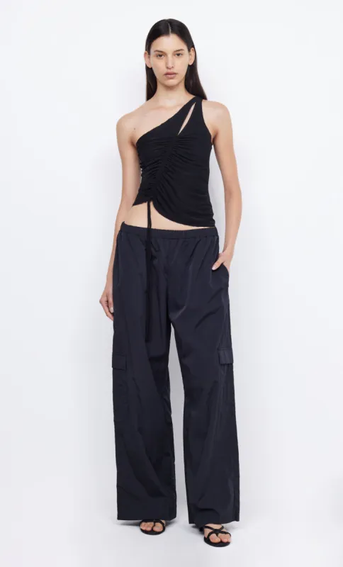 NOLA ASYMMETRIC TOP - BLACK made by bec + bridge