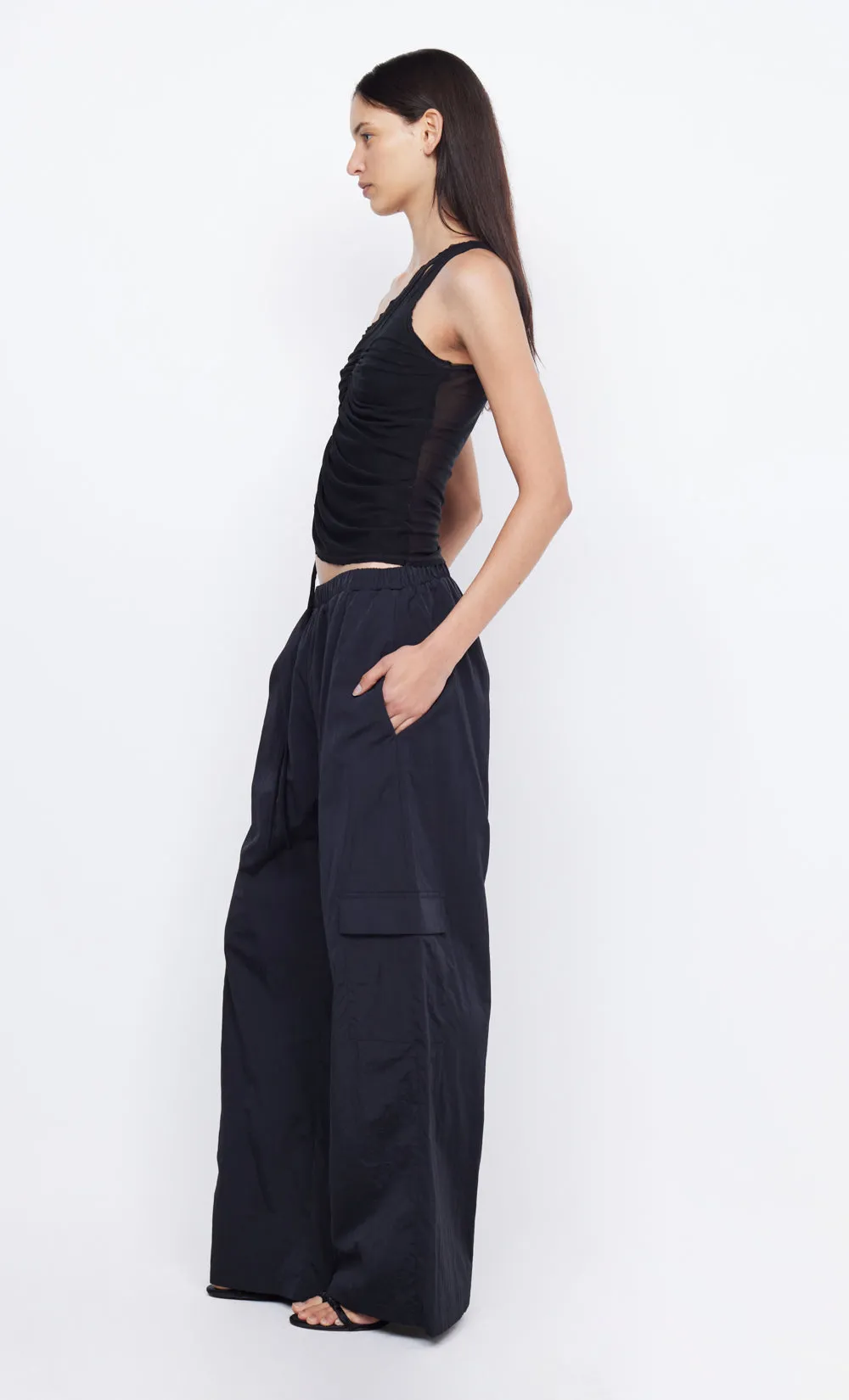 NOLA ASYMMETRIC TOP - BLACK sold by bec + bridge product image thumbnail 4