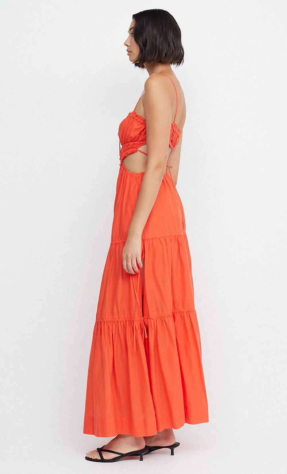 ALEXANDRA TIE MAXI DRESS - FIRE RED sold by bec + bridge product image thumbnail 4