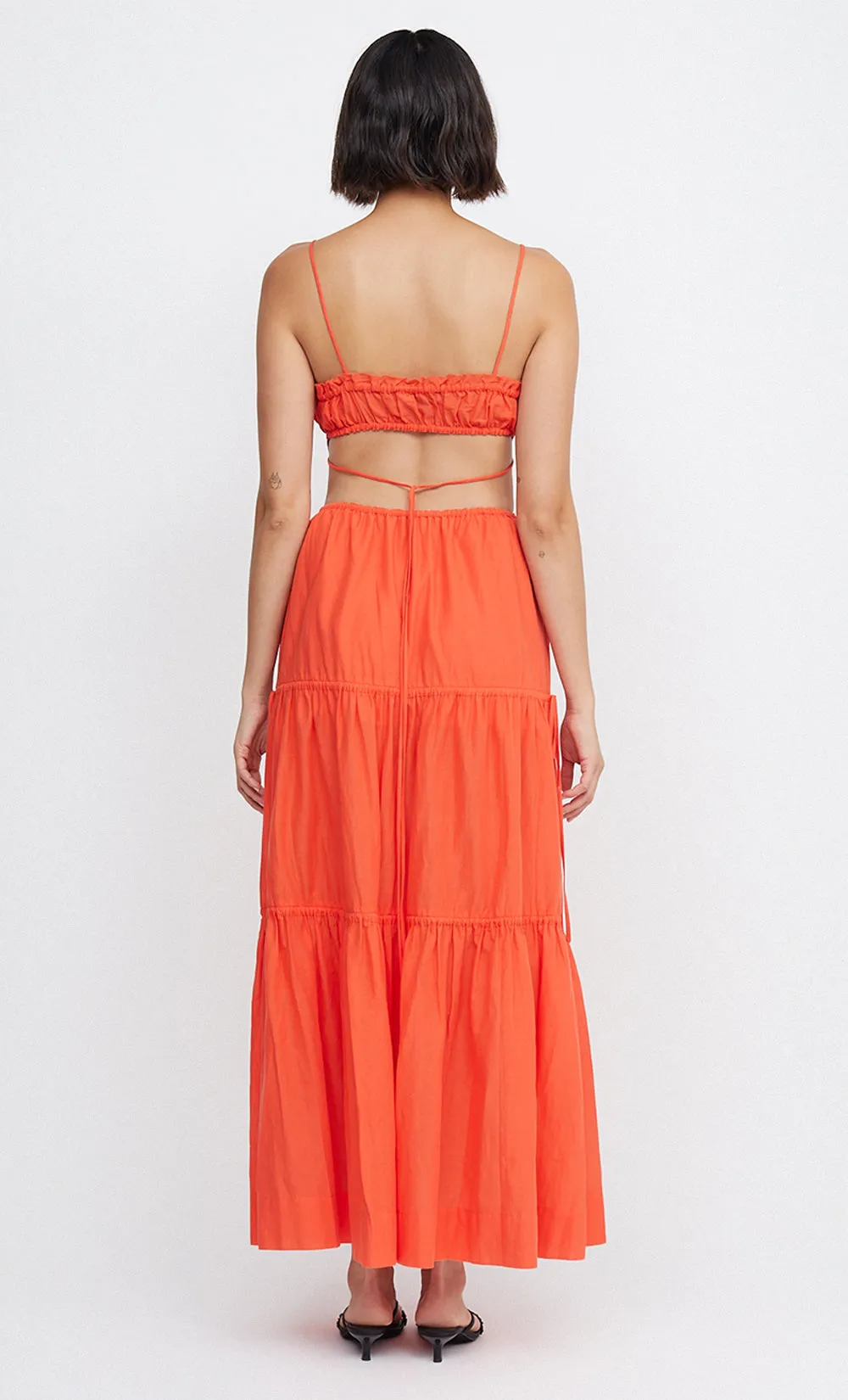 ALEXANDRA TIE MAXI DRESS - FIRE RED sold by bec + bridge product image thumbnail 5