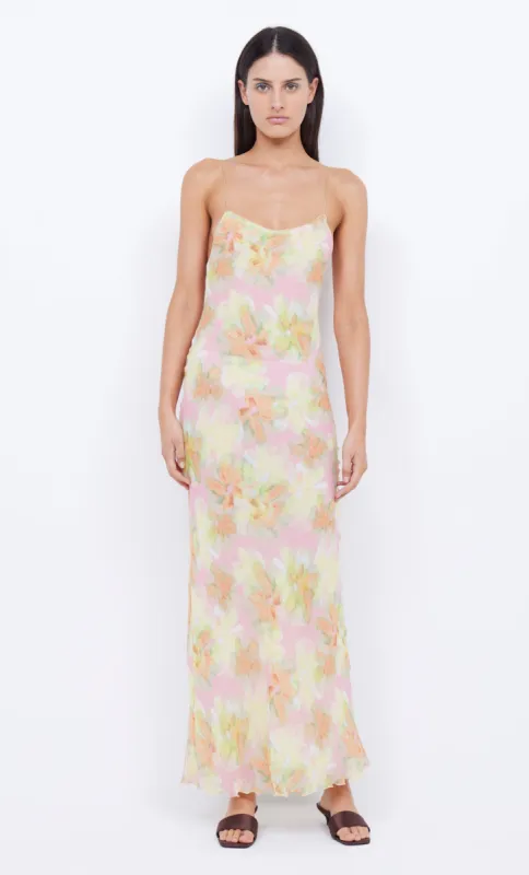 ZEPHY PRINT SLIP DRESS - PINK BLOSSOM sold by bec + bridge