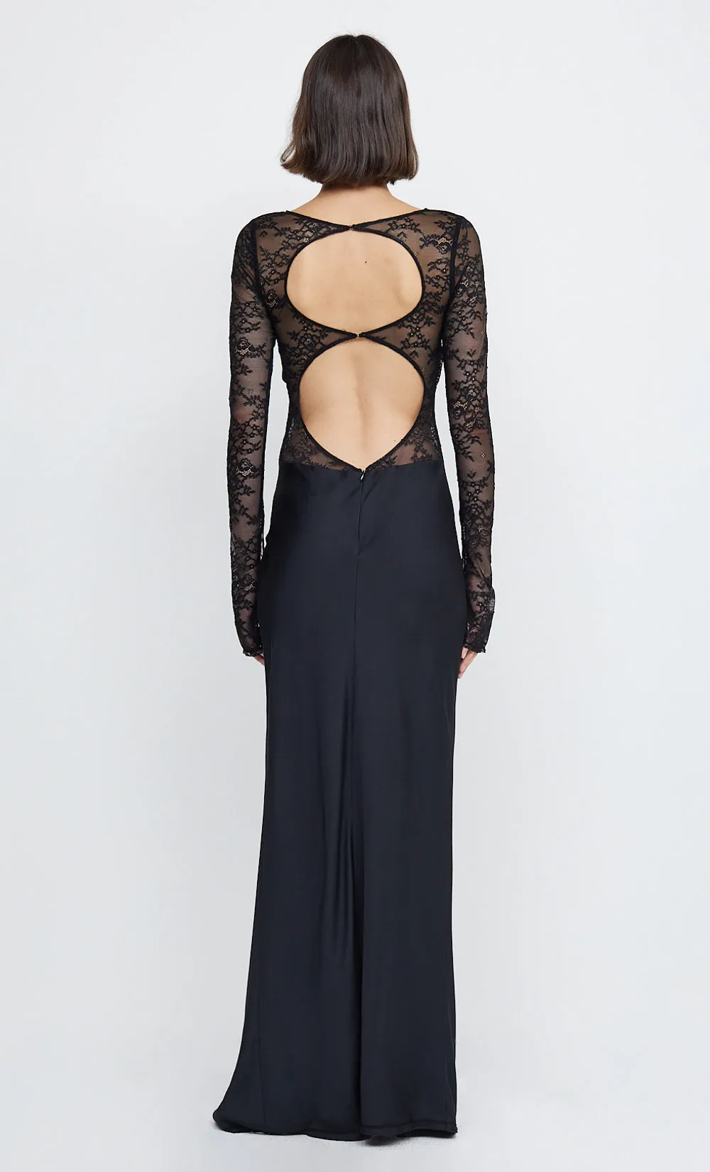 NORA LACE LONG SLEEVE MAXI DRESS - BLACK sold by bec + bridge product image thumbnail 3