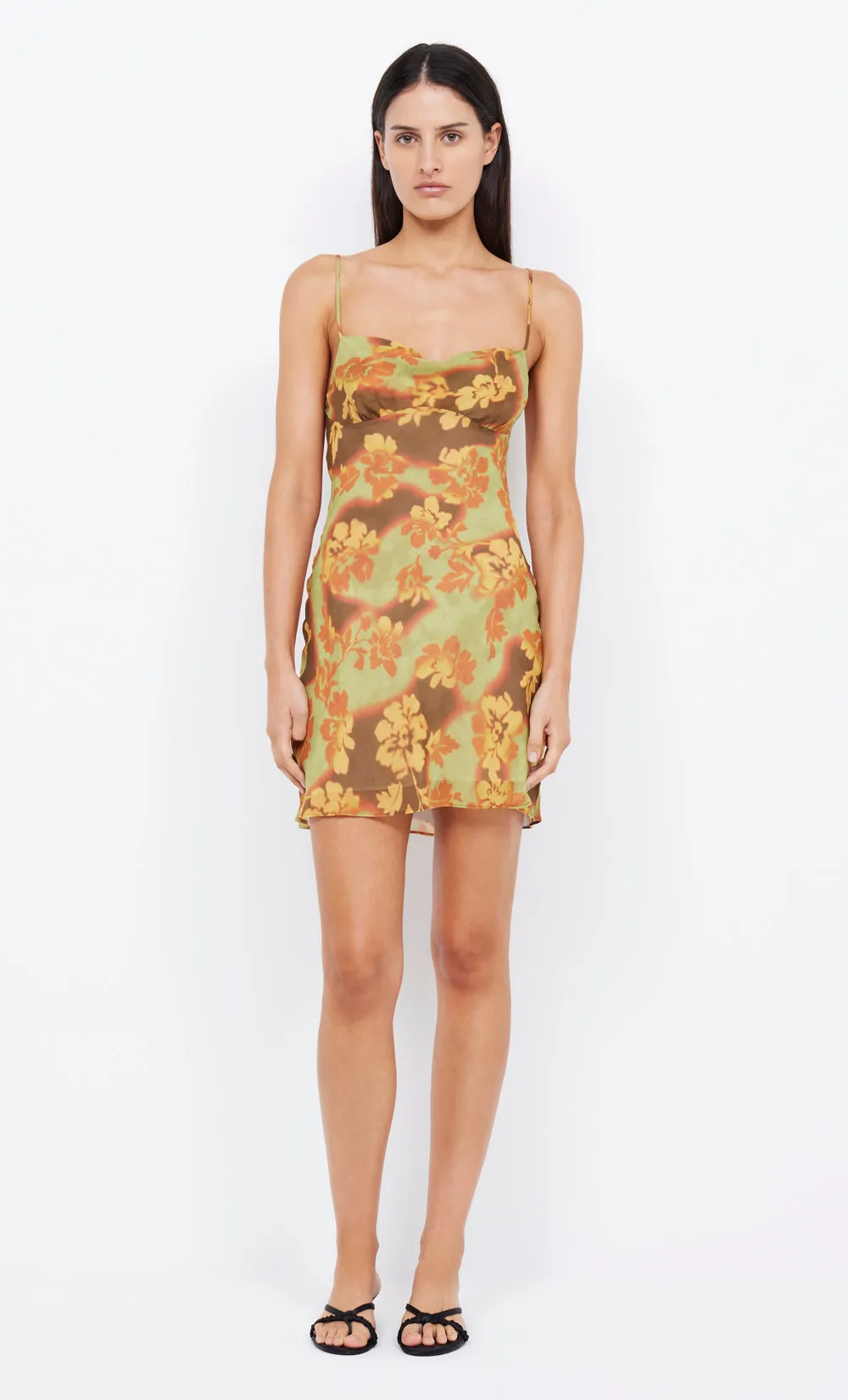 DREW MINI DRESS - HIBISCUS PATCH sold by bec + bridge