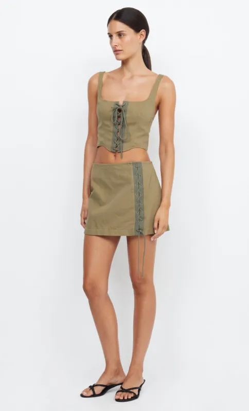 REMI MINI SKIRT - KHAKI sold by bec + bridge