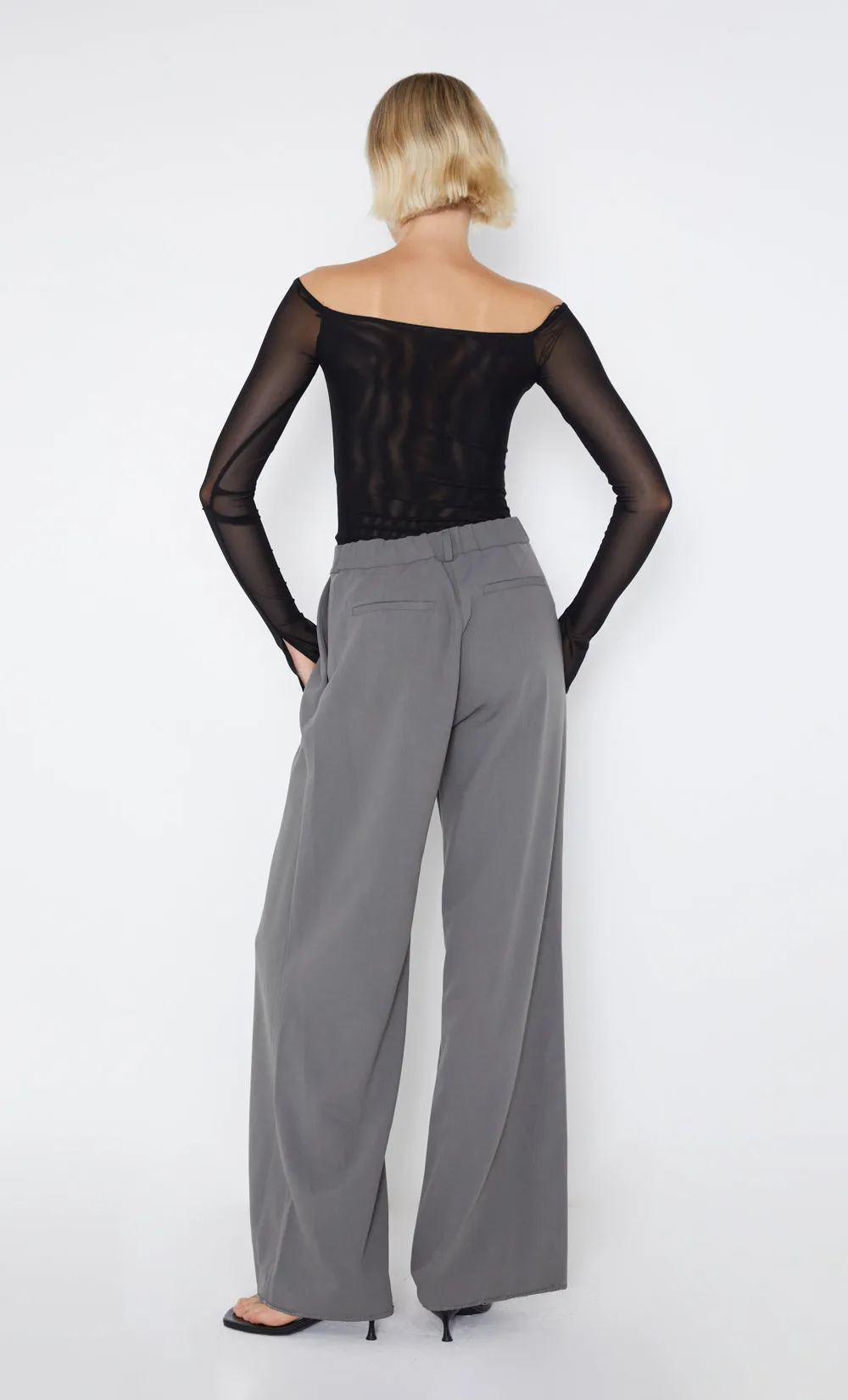MARISSA STRAIGHT PANT - ELEPHANT GREY sold by bec + bridge product image thumbnail 4