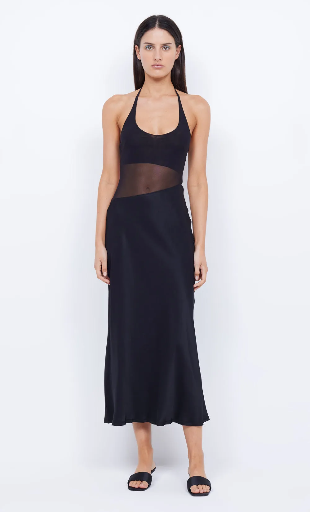 MARINA ASYM MAXI DRESS - BLACK sold by bec + bridge