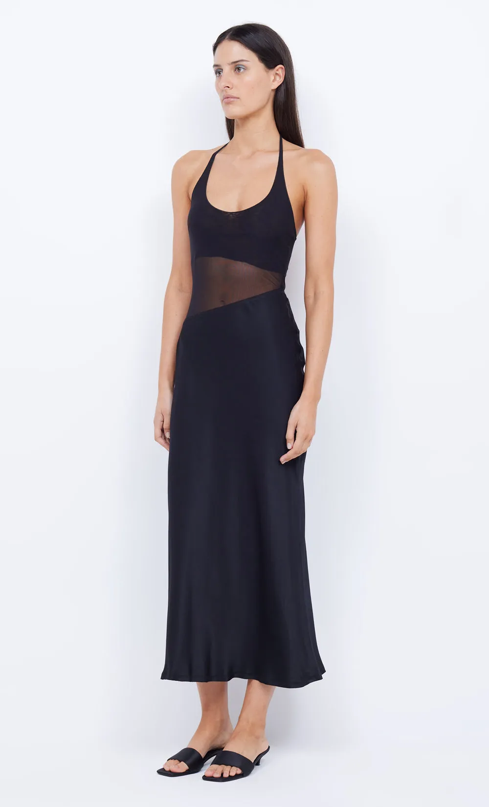 MARINA ASYM MAXI DRESS - BLACK sold by bec + bridge product image thumbnail 3