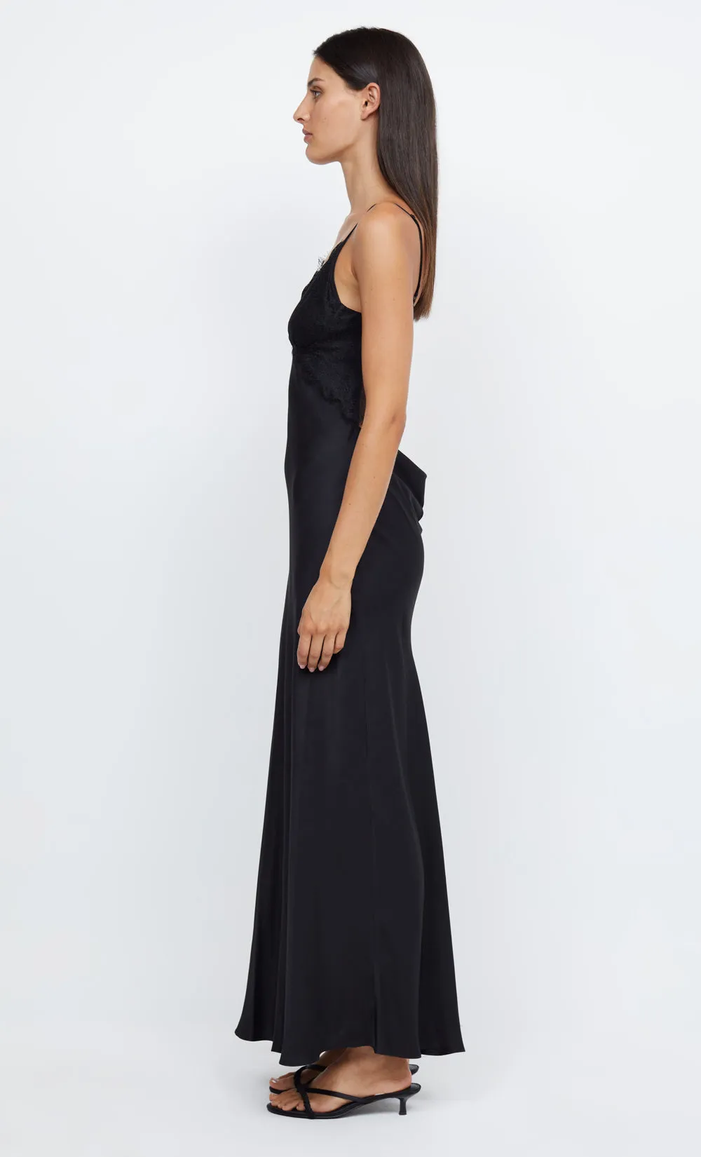 EMERY LACE MAXI DRESS - BLACK/BLACK sold by bec + bridge product image thumbnail 5