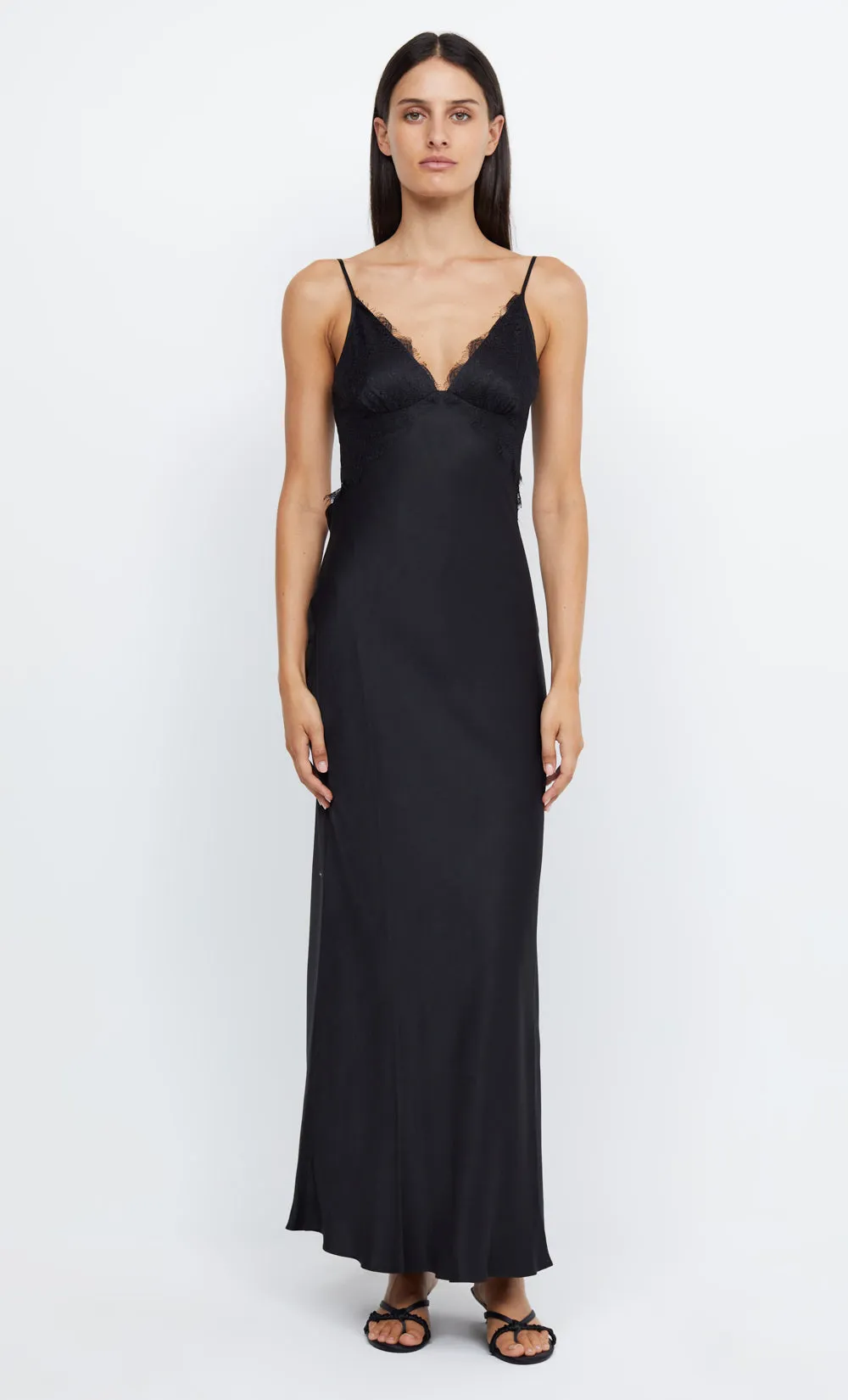 EMERY LACE MAXI DRESS - BLACK/BLACK sold by bec + bridge