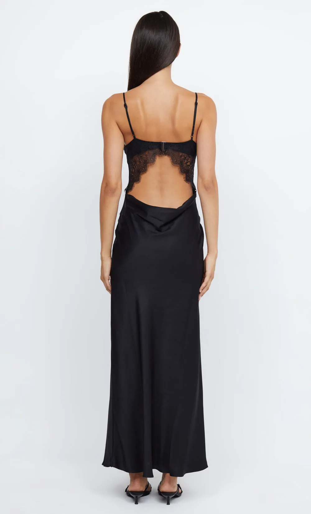 EMERY LACE MAXI DRESS - BLACK/BLACK sold by bec + bridge product image thumbnail 3