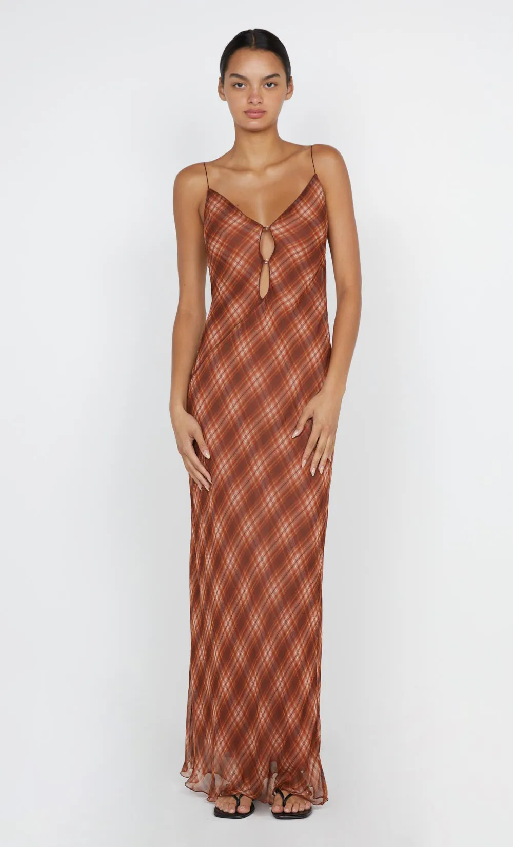 DEVI MAXI DRESS - DESERT CHECK sold by bec + bridge product image thumbnail 5