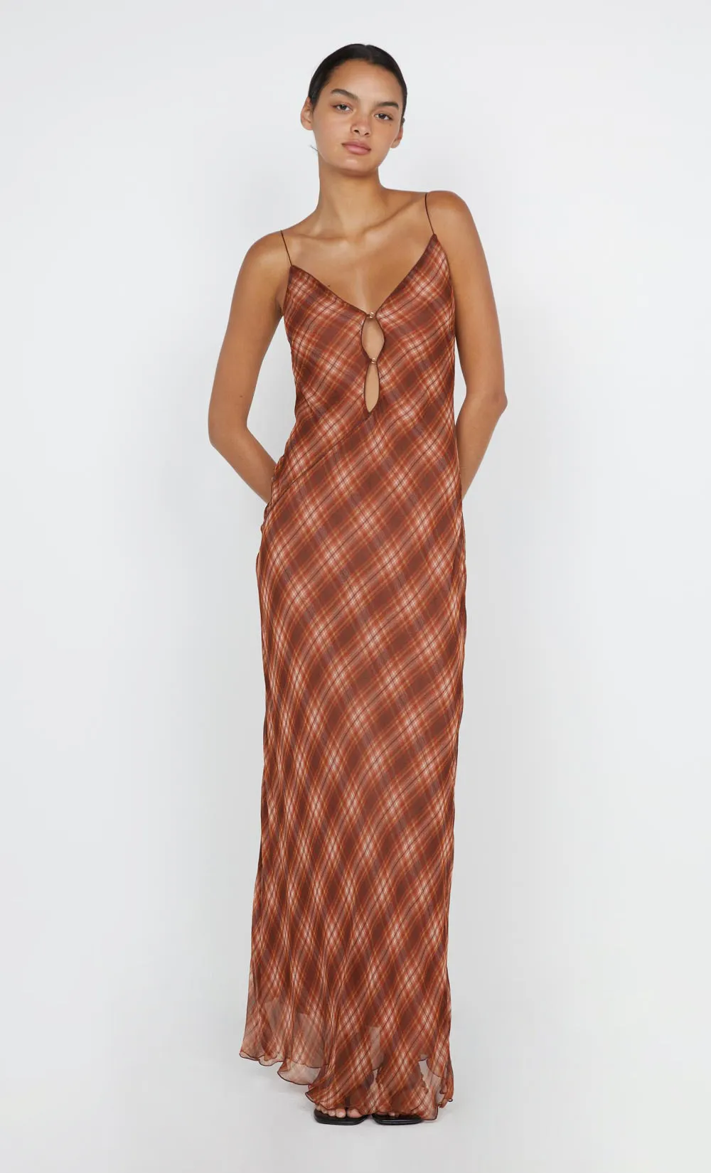 DEVI MAXI DRESS - DESERT CHECK sold by bec + bridge
