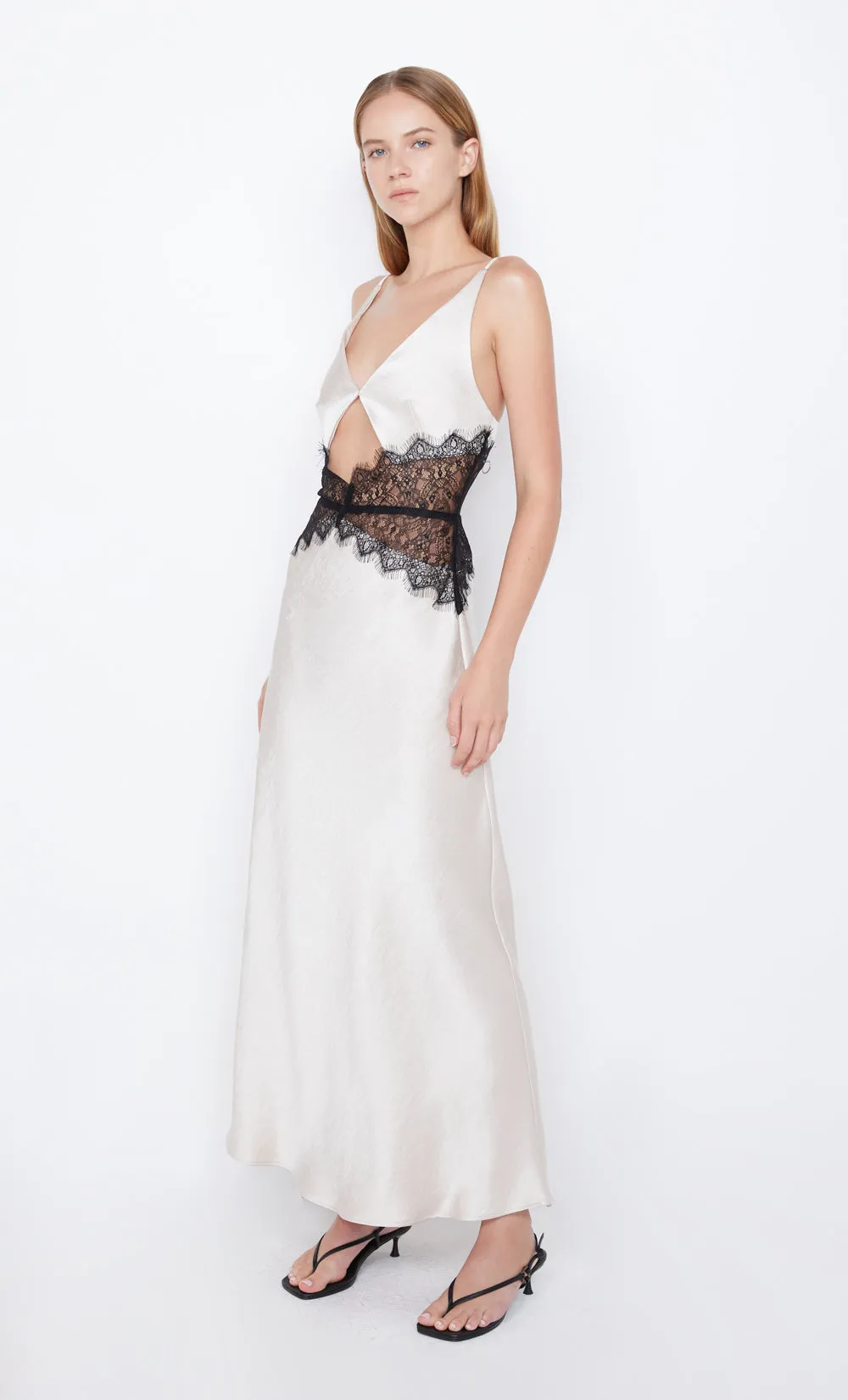 CAMILLE MAXI DRESS - SAND/BLACK sold by bec + bridge product image thumbnail 3