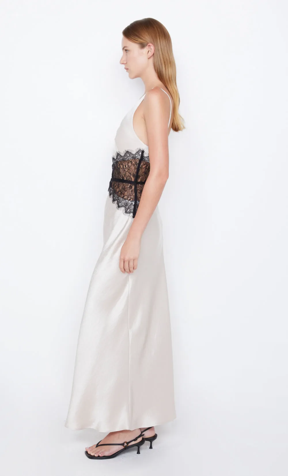 CAMILLE MAXI DRESS - SAND/BLACK sold by bec + bridge product image thumbnail 4