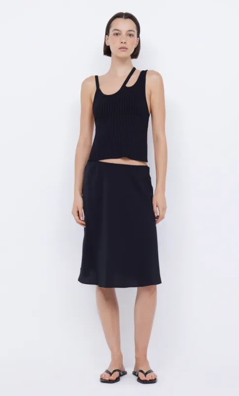 HARI BACKLESS TOP - BLACK/BLACK sold by bec + bridge
