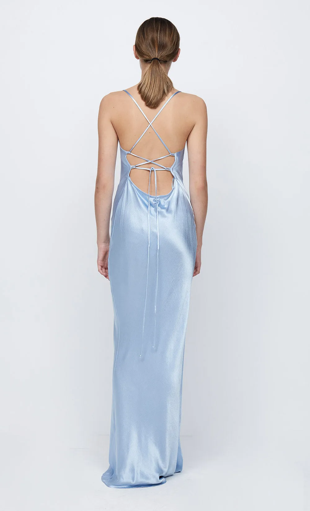 LORELAI TIE MAXI DRESS - SKY BLUE sold by bec + bridge product image thumbnail 2