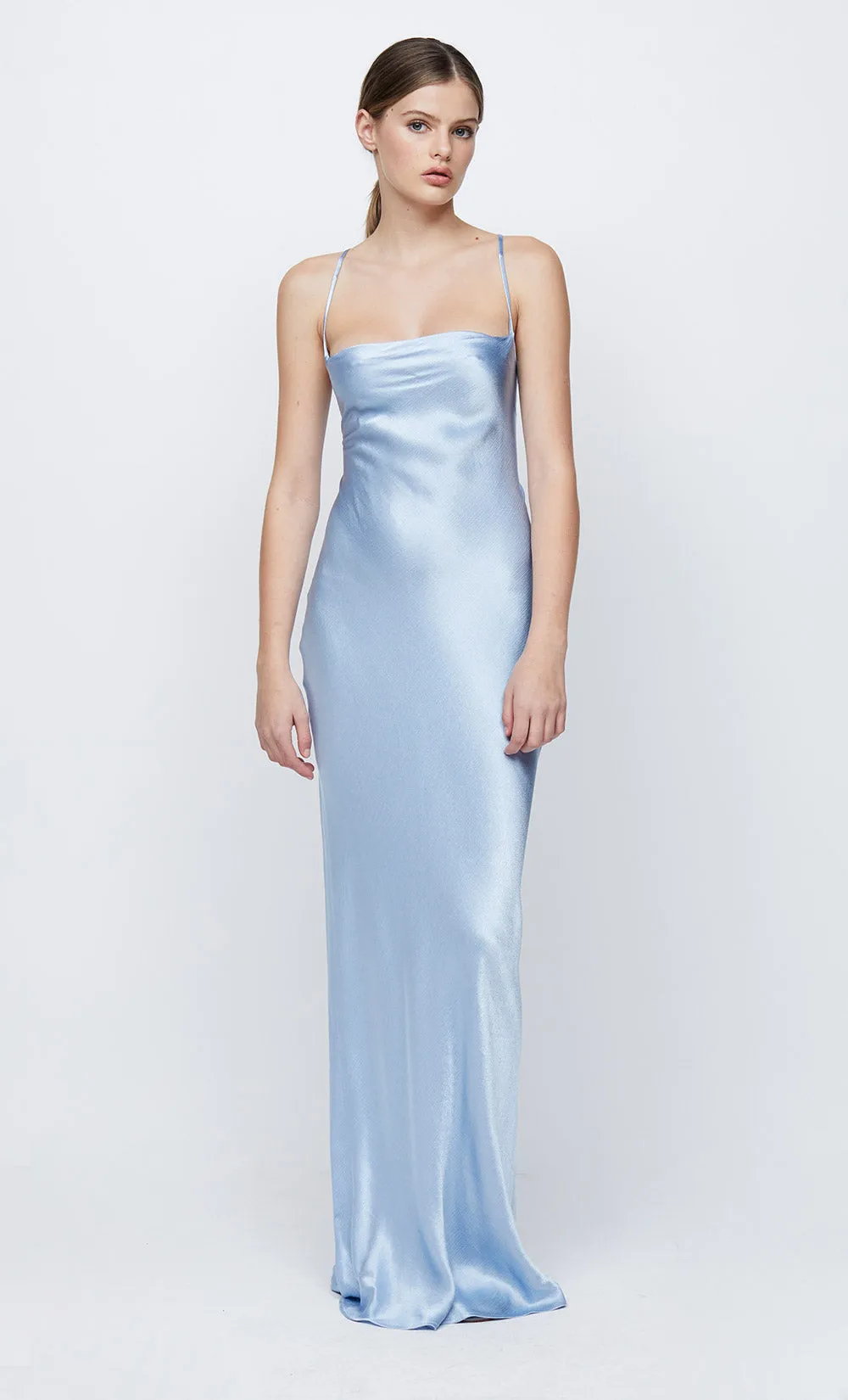 LORELAI TIE MAXI DRESS - SKY BLUE sold by bec + bridge