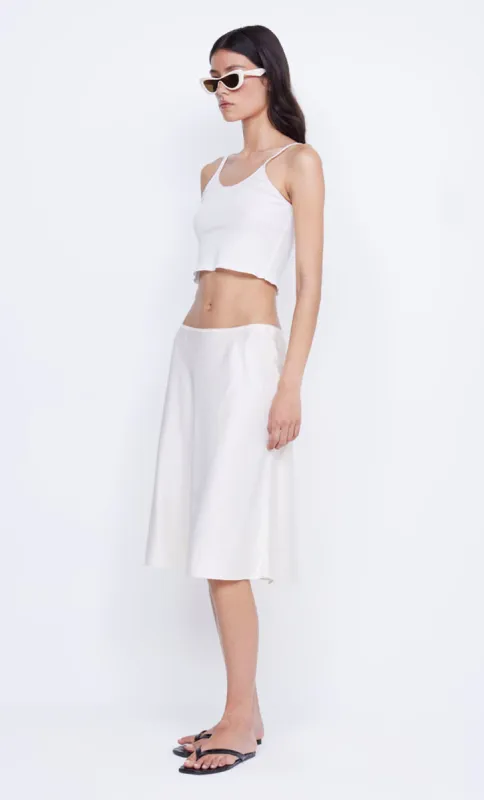 KAIA BIAS MIDI SKIRT - IVORY sold by bec + bridge