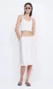 KAIA BIAS MIDI SKIRT - IVORY sold by bec + bridge