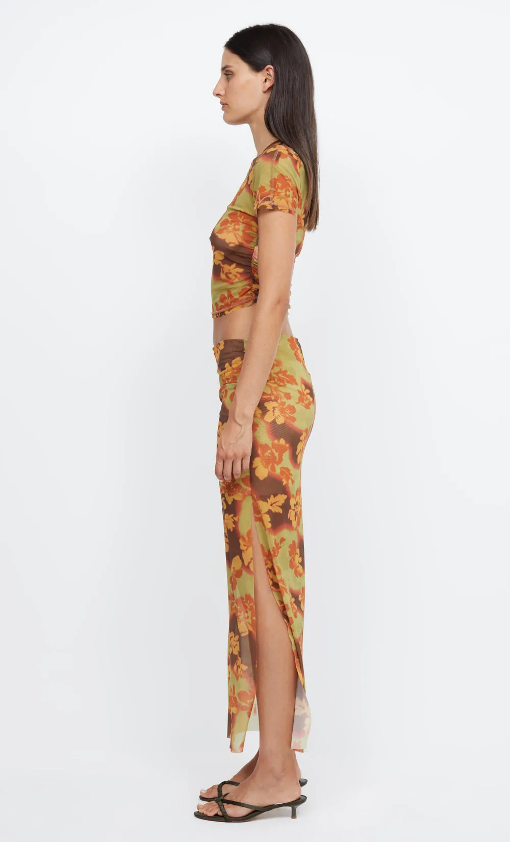 JULIEN MAXI SKIRT - HIBISCUS PATCH sold by bec + bridge product image thumbnail 4