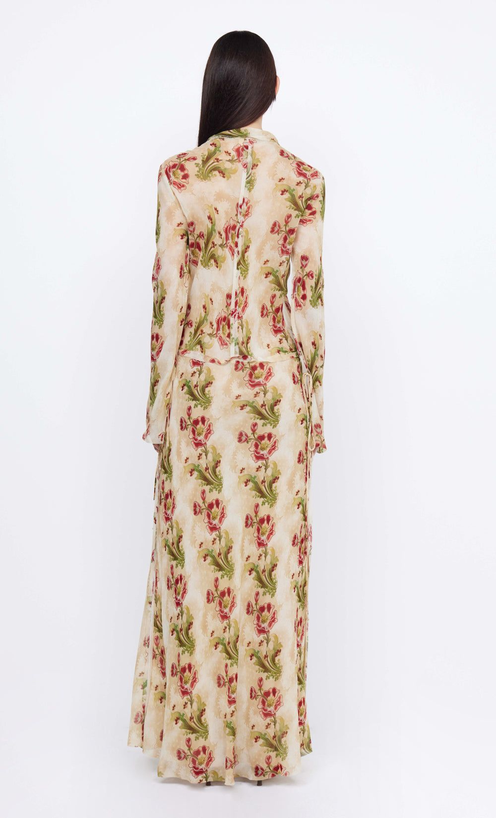 FLORIA LONG SLEEVE MAXI DRESS - GENEVIVE FLORAL sold by bec + bridge product image thumbnail 2