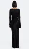 MALYKA LONG SLEEVE MAXI DRESS - BLACK sold by bec + bridge