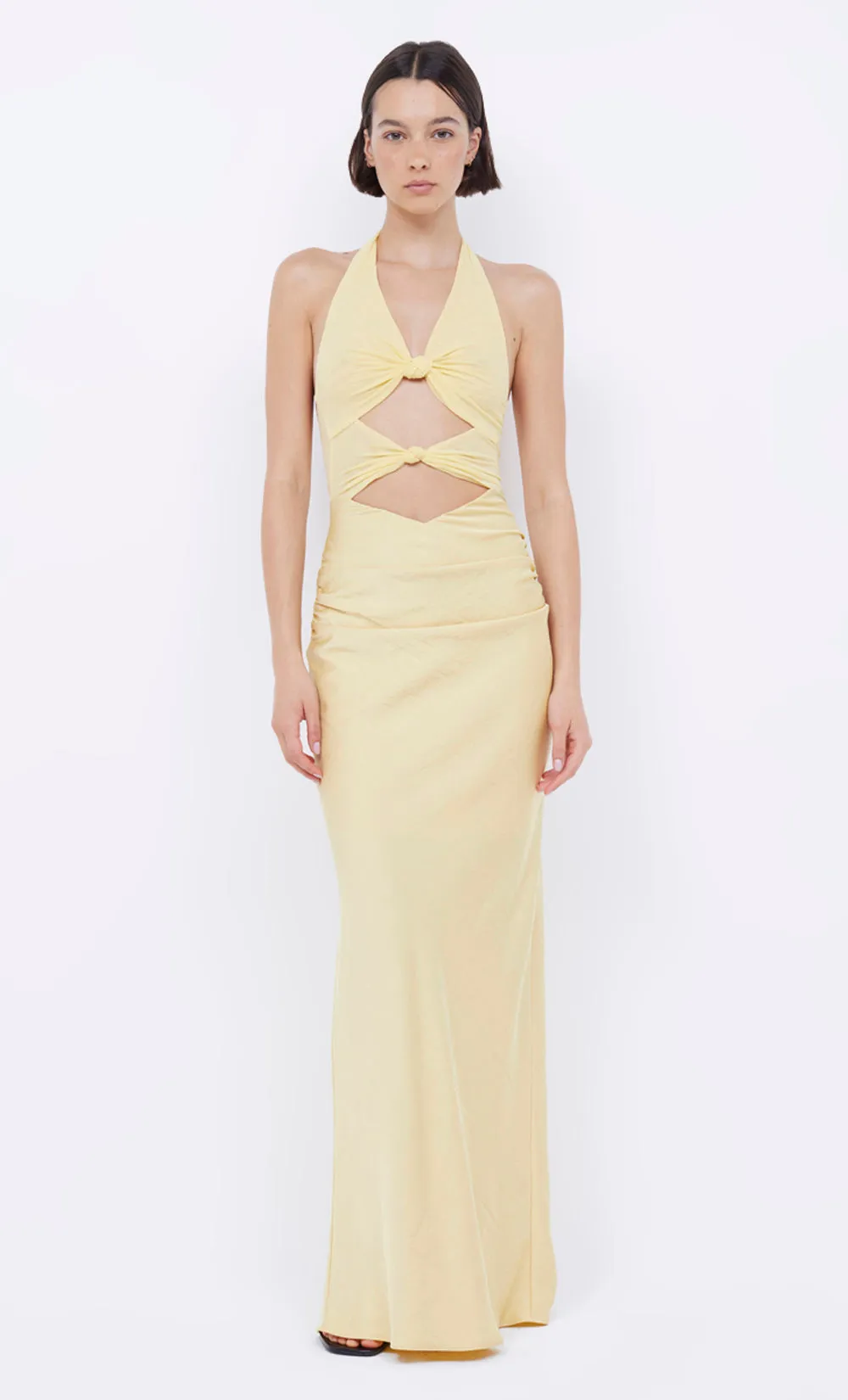 SOLARE HALTER DRESS - CITRUS | Parallel