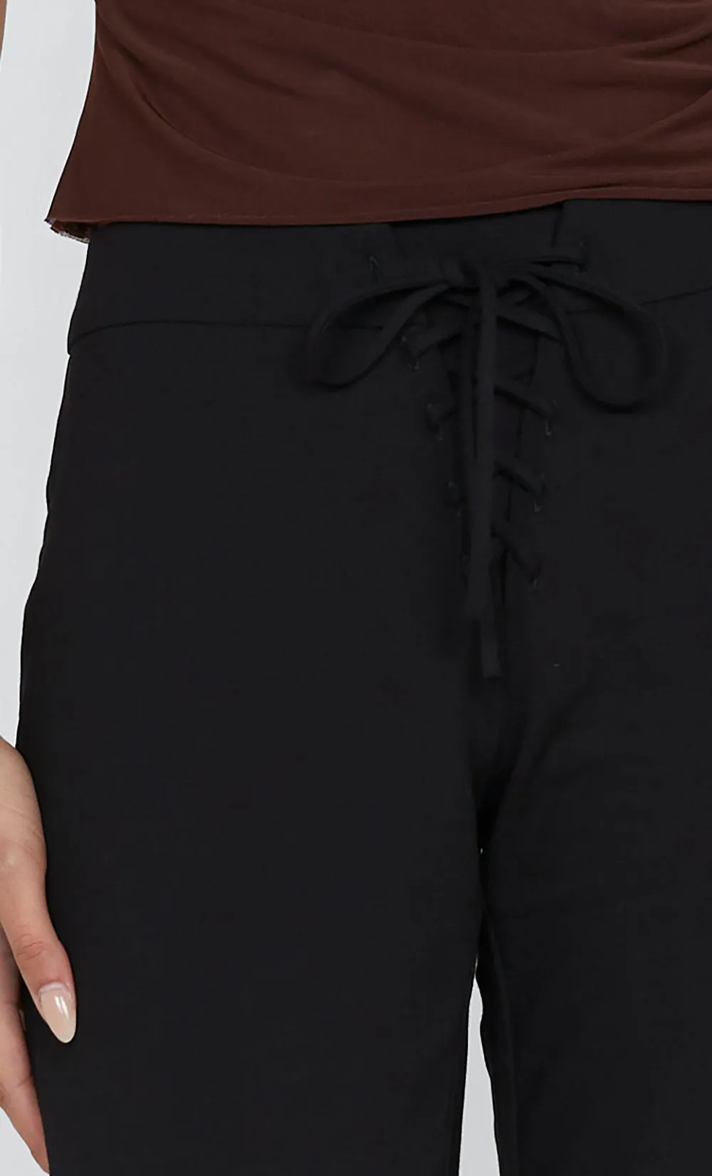 WILDER LACE UP PANT - BLACK sold by bec + bridge product image thumbnail 5