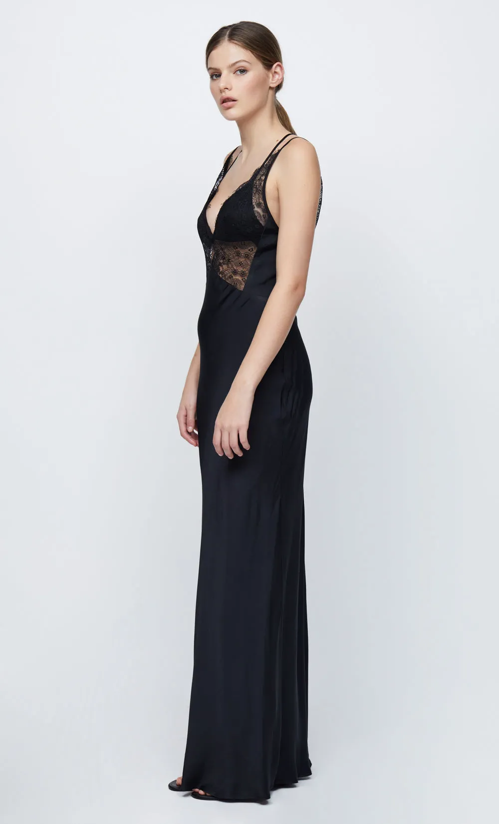 LUCILLE LACE MAXI DRESS - BLACK sold by bec + bridge product image thumbnail 3