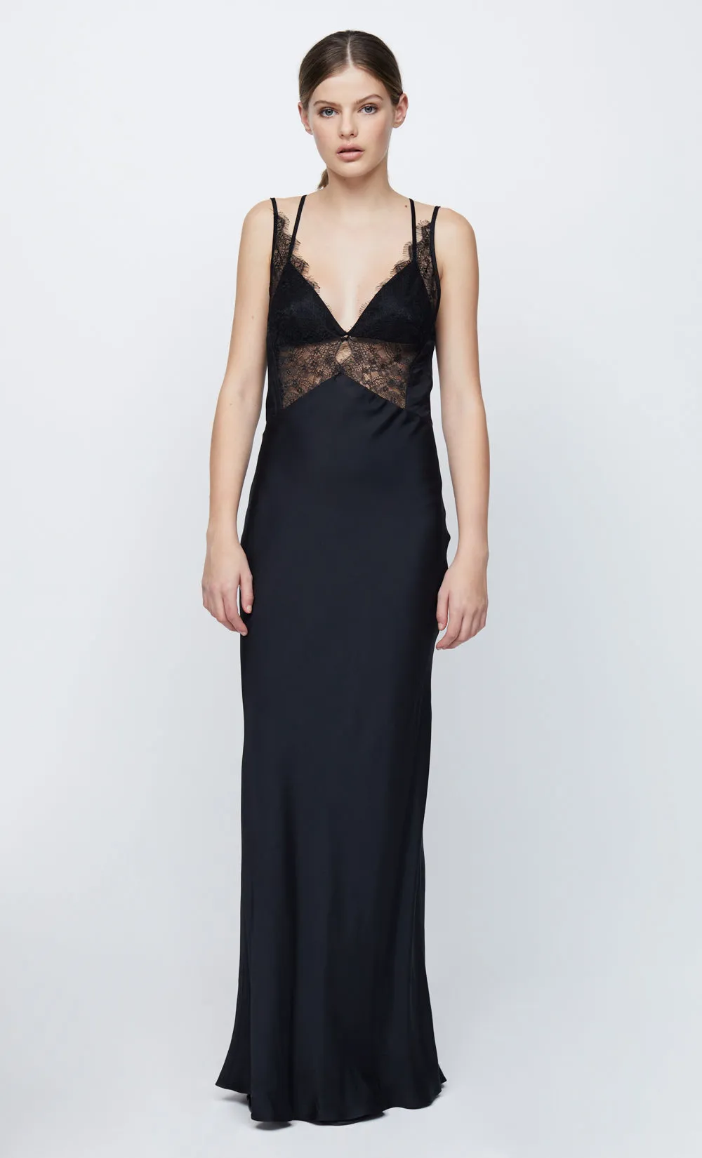 LUCILLE LACE MAXI DRESS - BLACK sold by bec + bridge
