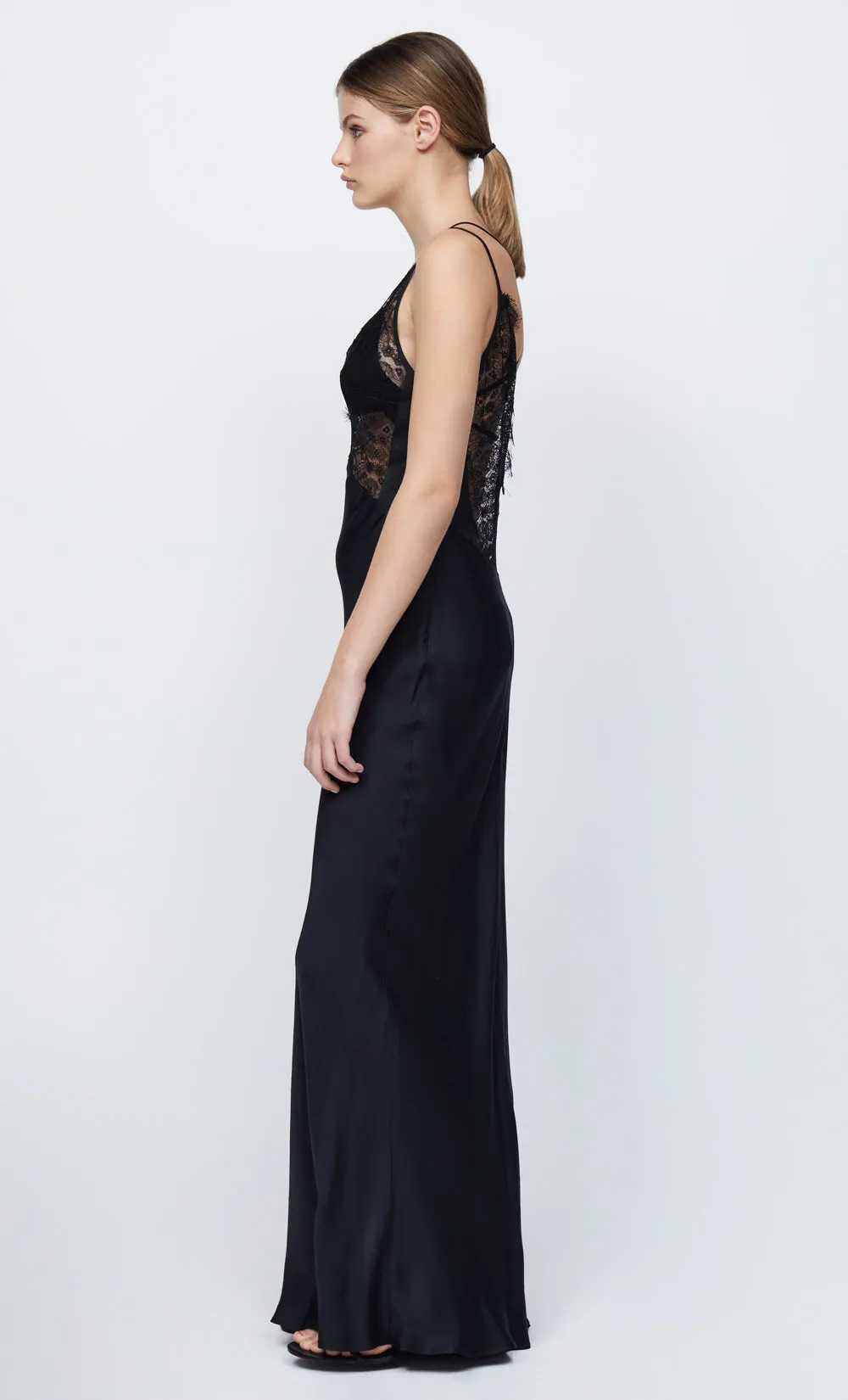 LUCILLE LACE MAXI DRESS - BLACK sold by bec + bridge product image thumbnail 4
