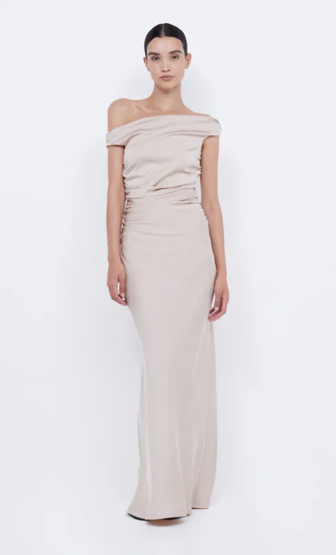 ETERNITY OFF SHOULDER MAXI - SAND sold by bec + bridge