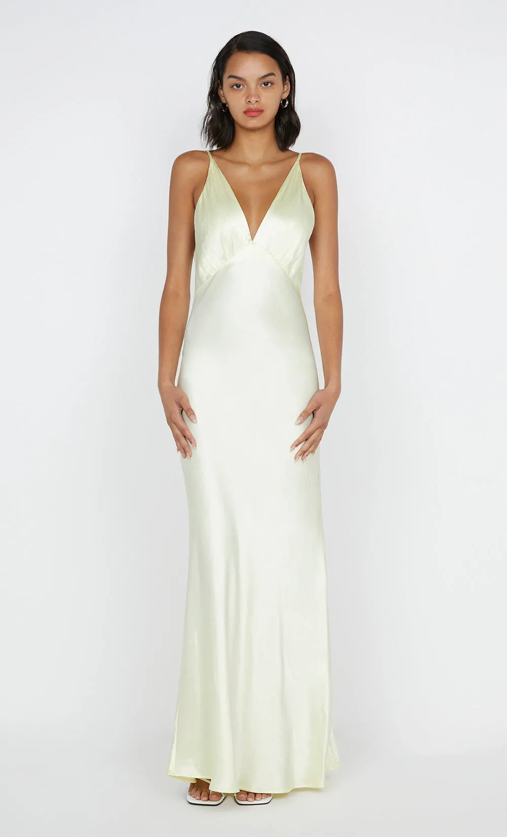 MOON DANCE V MAXI DRESS - ICE YELLOW sold by bec + bridge