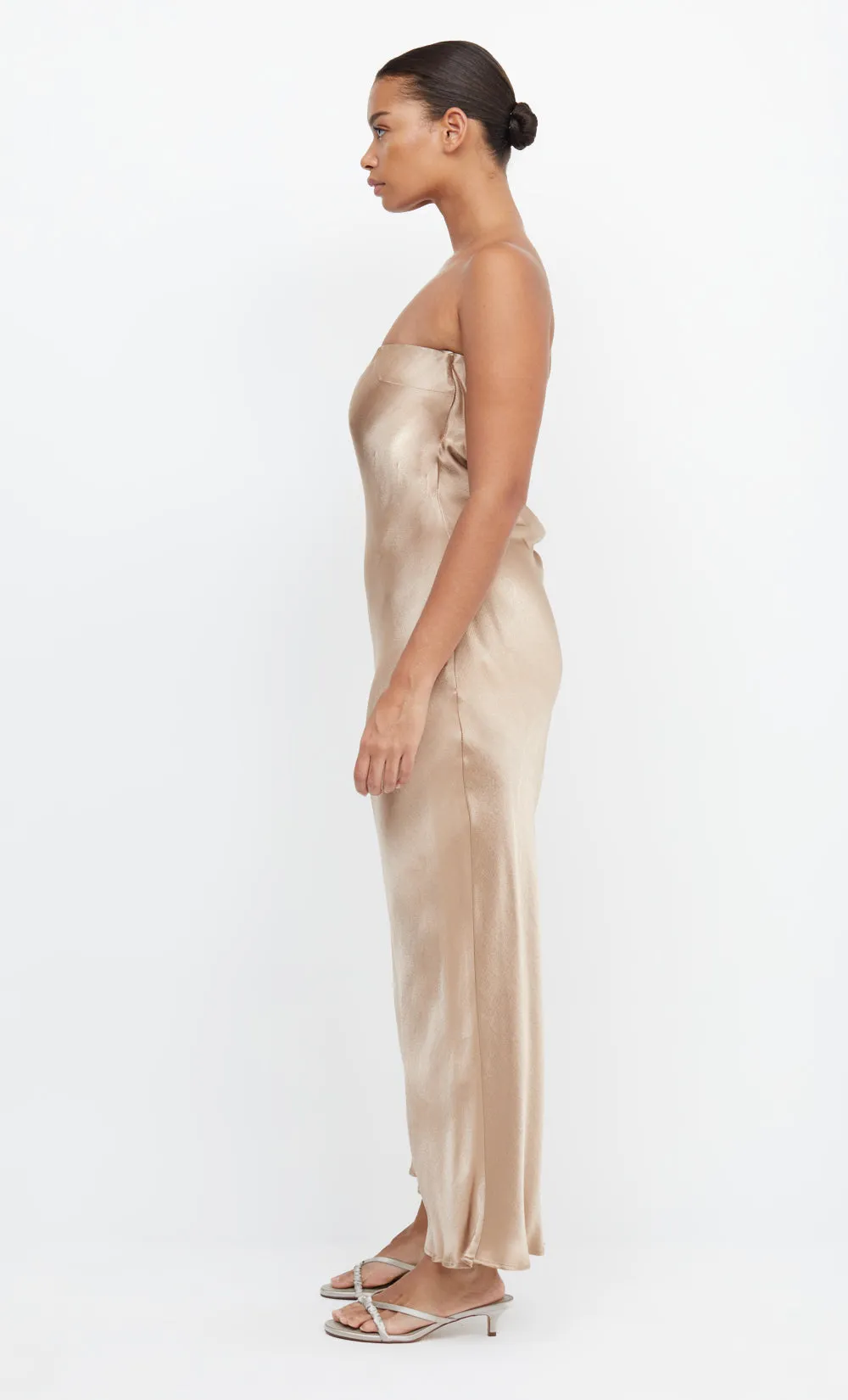 MOON DANCE STRAPLESS DRESS - GOLDEN sold by bec + bridge product image thumbnail 5