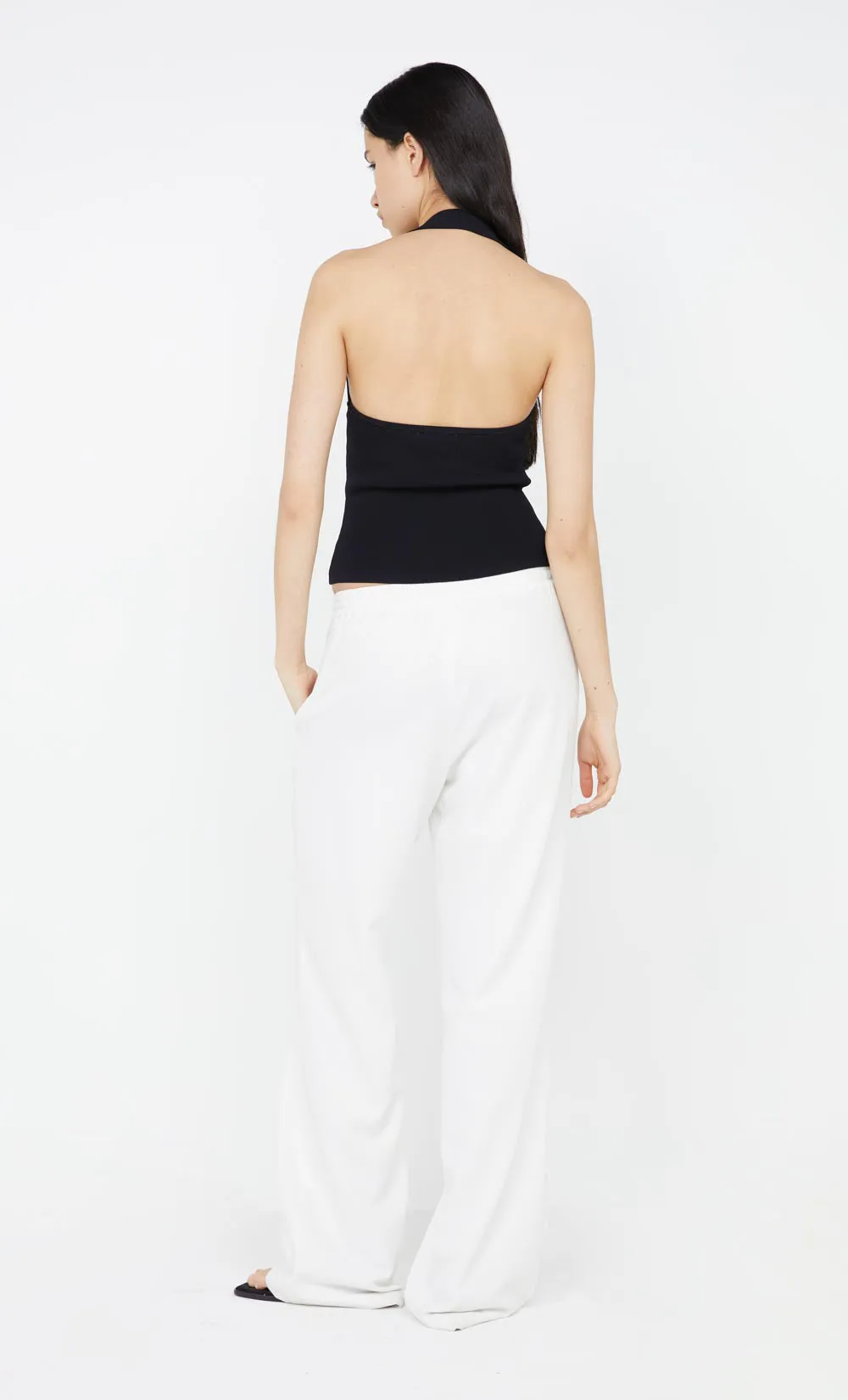 ILORA KNIT HALTER TOP - BLACK sold by bec + bridge product image thumbnail 3