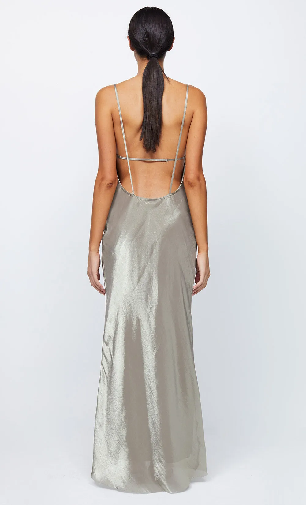 FLEUR MAXI DRESS - IRRIDESCENT SILVER sold by bec + bridge product image thumbnail 2