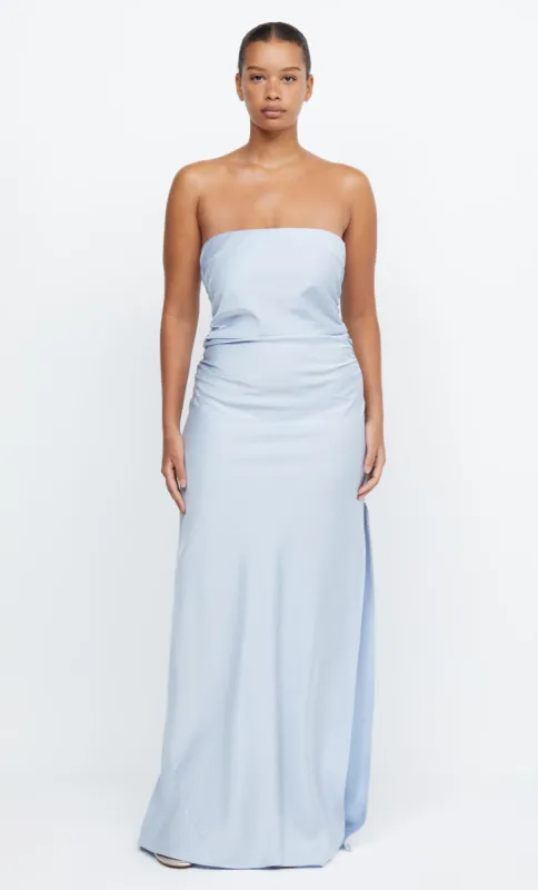 ETERNITY STRAPLESS MAXI DRESS - DUSTY BLUE sold by bec + bridge
