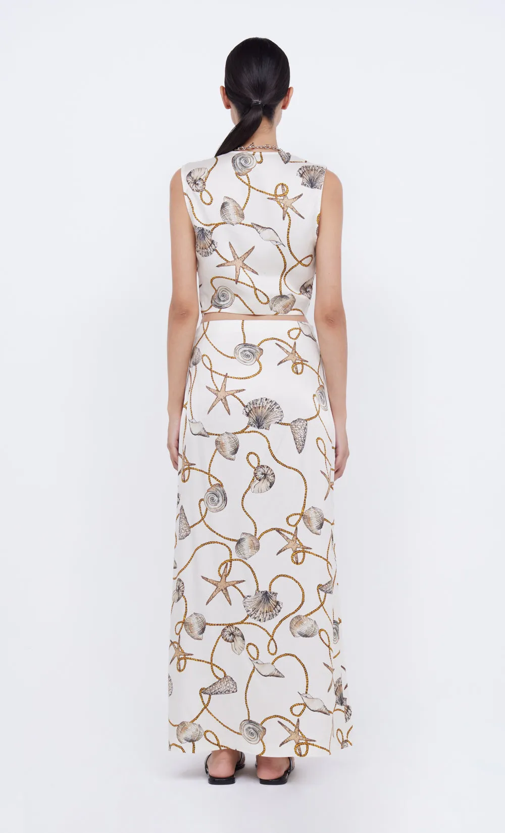 BAYSIDE SPLIT MAXI SKIRT - PARISIAN SHELL sold by bec + bridge product image thumbnail 5