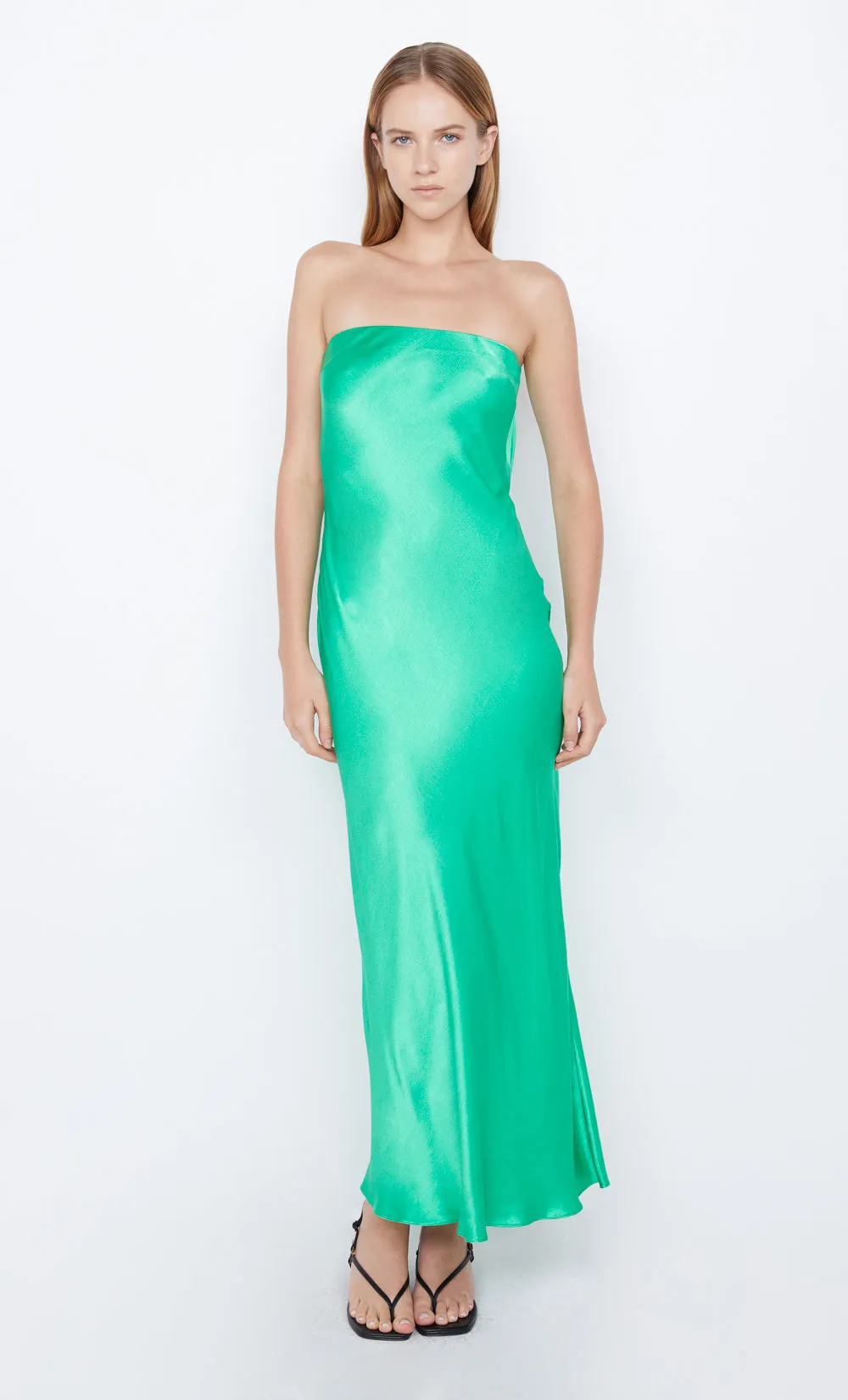 MOON DANCE STRAPLESS DRESS - EMERALD sold by bec + bridge