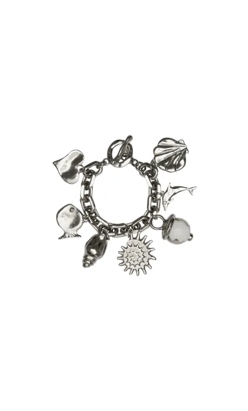 AQUATA CHARM BRACELET - SILVER sold by bec + bridge