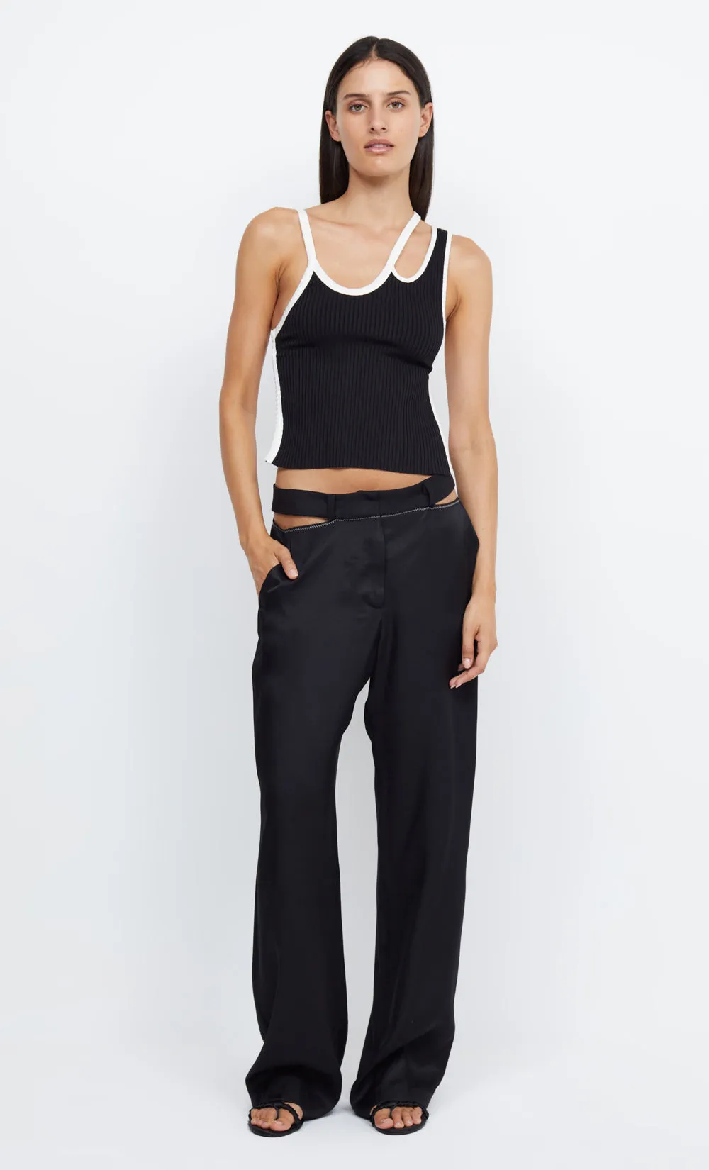 EMERY PANT - BLACK/BLACK sold by bec + bridge product image thumbnail 2