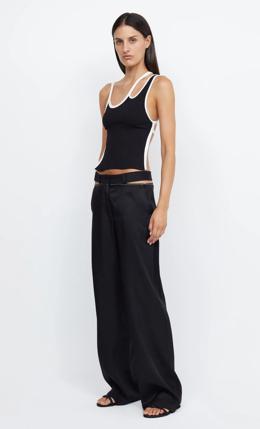 EMERY PANT - BLACK/BLACK sold by bec + bridge